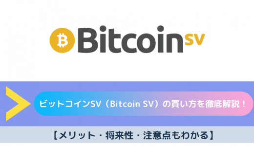ビットコインSV（Bitcoin SV）の買い方を徹底解説！【メリット・将来性・注意点もわかる】