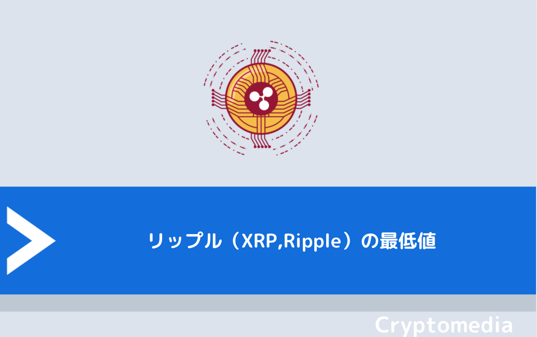 リップル（XRP,Ripple）の最低値